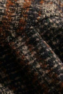 Coquette Aesthetic Boucle Texture Check Overshirt - Y2K Fashion Statement Piece