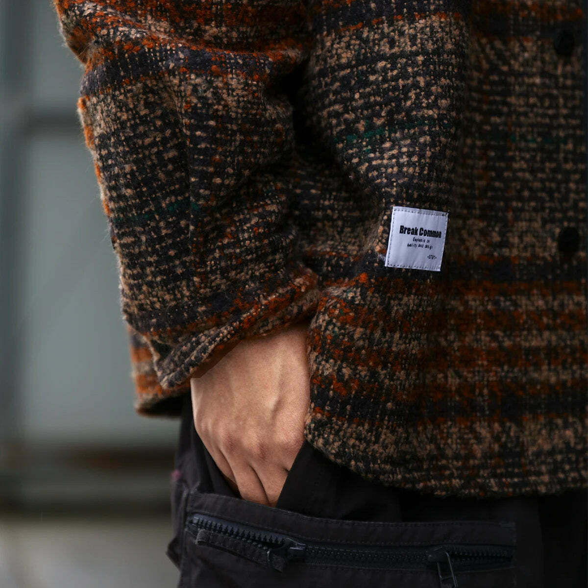 Coquette Aesthetic Boucle Texture Check Overshirt - Y2K Fashion Statement Piece