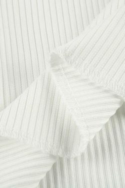 Coquette Aesthetic Bow Lace Patchwork Bubble Sleeve Top