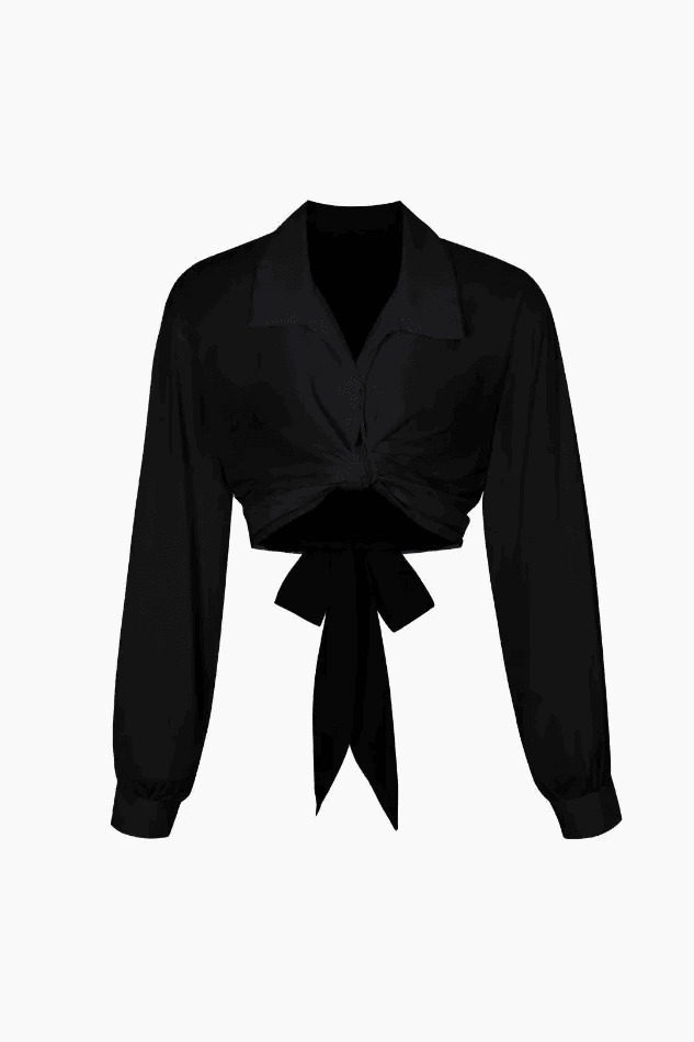 Coquette Aesthetic Bow Tie Blouse - Y2K Fashion Statement Piece for Women