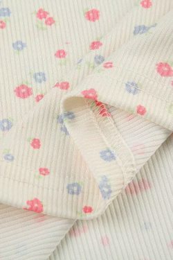 Coquette Aesthetic Bow Tie Floral Tank - Y2K Fashion Cute Tops & Pastel Goth Outfits