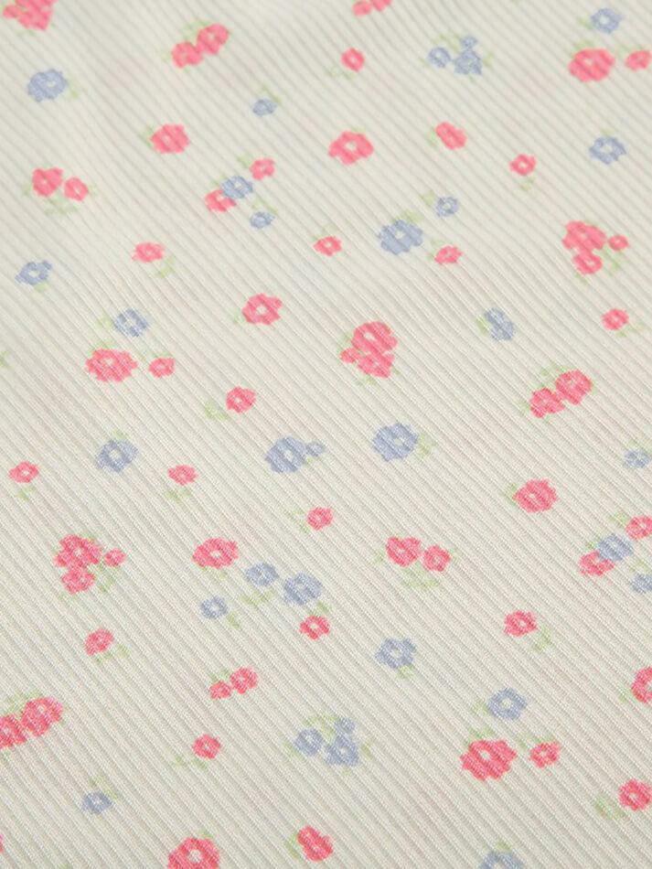 Coquette Aesthetic Bow Tie Floral Tank - Y2K Fashion Cute Tops & Pastel Goth Outfits