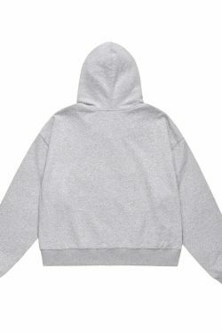 Coquette Aesthetic Box Zip-up Hoodie - Y2K Fashion with Grunge Style