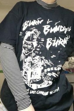 Coquette Aesthetic Burn Bundy Burn Unisex T-Shirt - Y2K Fashion Grunge Style Cute Tops Pastel Goth