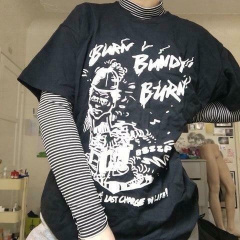 Coquette Aesthetic Burn Bundy Burn Unisex T-Shirt - Y2K Fashion Grunge Style Cute Tops Pastel Goth