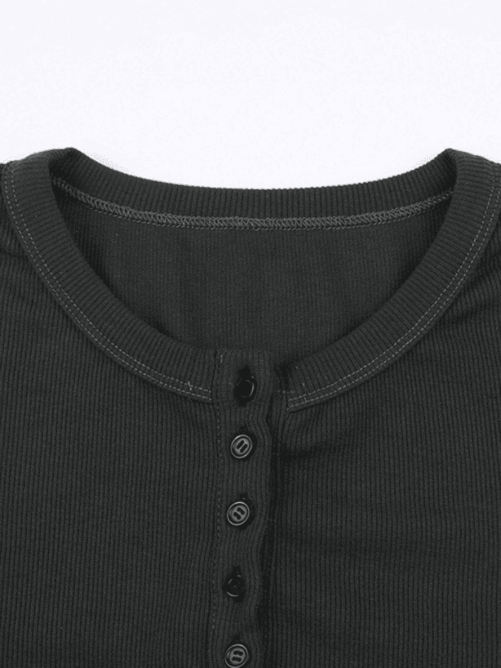 Coquette Aesthetic Button Down Knit Top - Y2K Fashion Grunge Style Cute Tops Pastel Goth