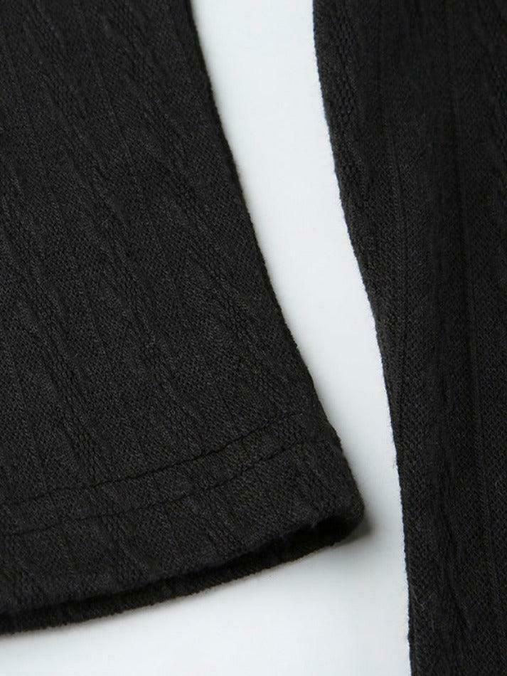 Coquette Aesthetic Cable Knit Off-Shoulder Sweater: Y2K Fashion for Women