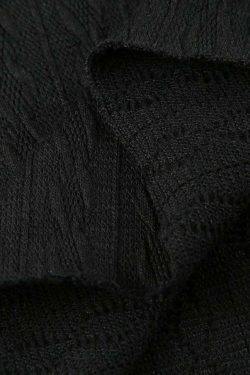 Coquette Aesthetic Cable Knit Off-Shoulder Sweater: Y2K Fashion for Women