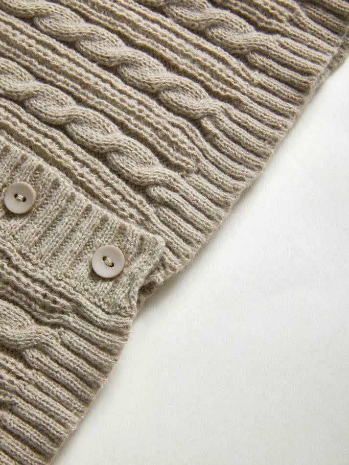 Coquette Aesthetic Cable Knit Top: Y2K Fashion with Grunge & Pastel Goth Vibes