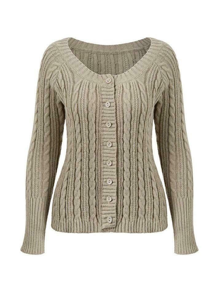 Coquette Aesthetic Cable Knit Top: Y2K Fashion with Grunge & Pastel Goth Vibes