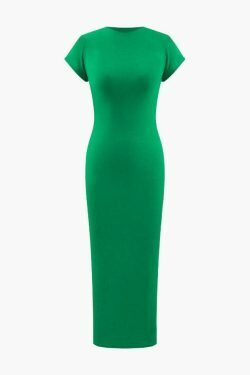 Coquette Aesthetic Cap Sleeve Midi Dress for Y2K Fashion Enthusiasts
