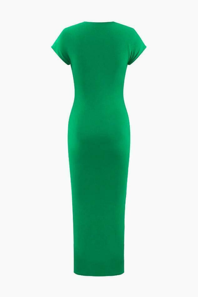 Coquette Aesthetic Cap Sleeve Midi Dress for Y2K Fashion Enthusiasts