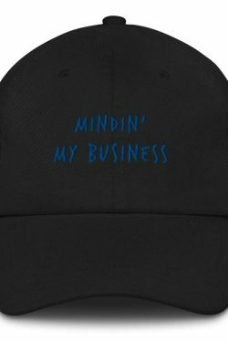 Coquette Aesthetic Cap with 'Mindin my Business' Slogan - Y2K Fashion Statement Piece