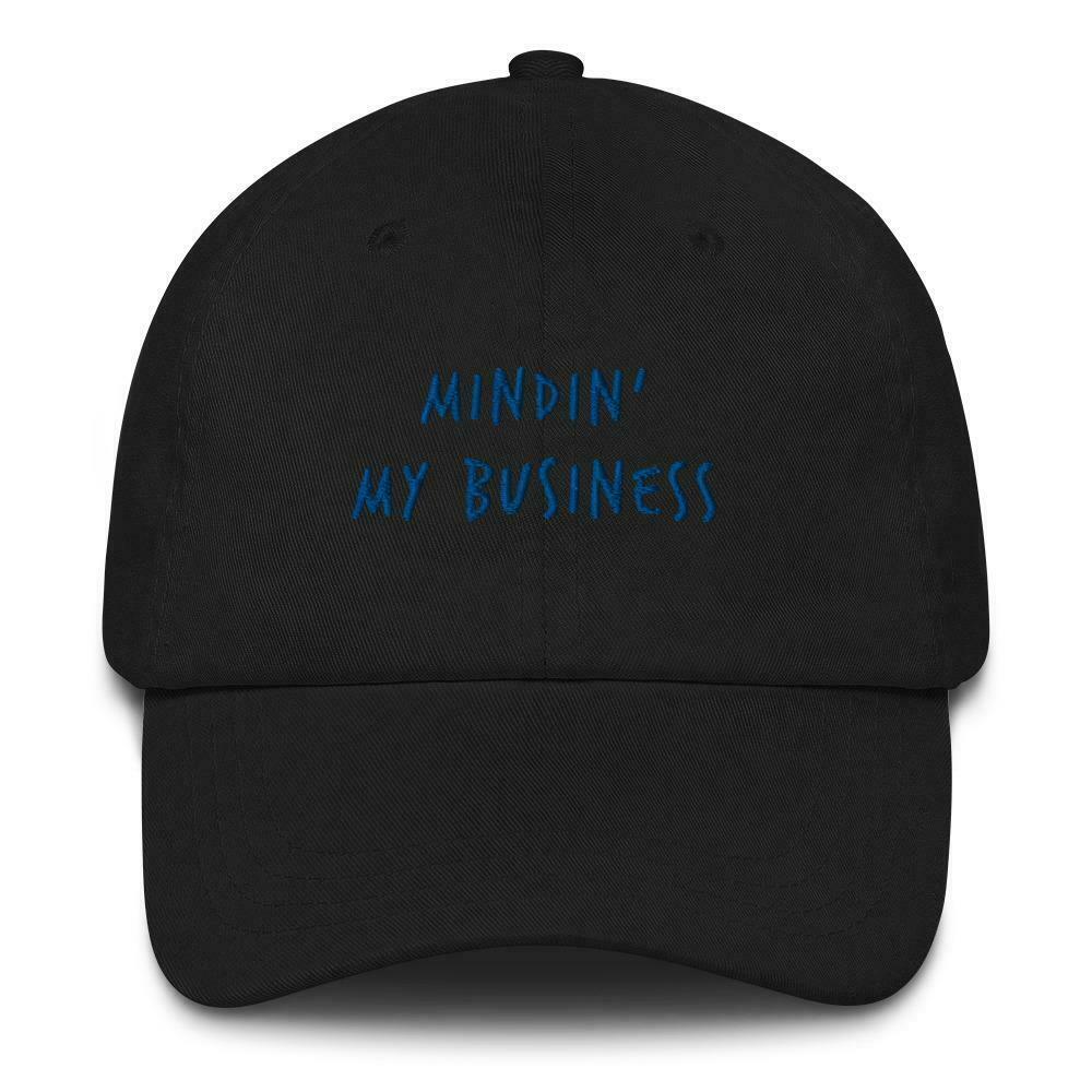 Coquette Aesthetic Cap with 'Mindin my Business' Slogan - Y2K Fashion Statement Piece