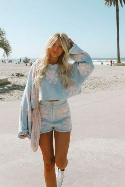 Coquette Aesthetic Cargo Skirt & Cute Tops: Y2K Fashion Woolen Suit with Grunge & Pastel Goth Vibes