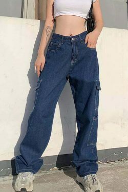 Coquette Aesthetic Cargo Skirt - Y2K Fashion High Waisted Trousers