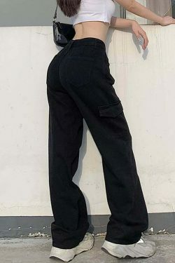 Coquette Aesthetic Cargo Skirt - Y2K Fashion High Waisted Trousers