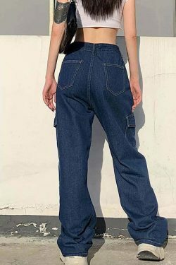 Coquette Aesthetic Cargo Skirt - Y2K Fashion High Waisted Trousers