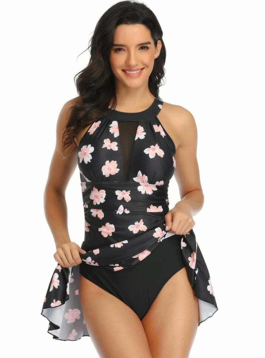 Coquette Aesthetic Cargo Skirt and Bikini Suit - Y2K Fashion for Women