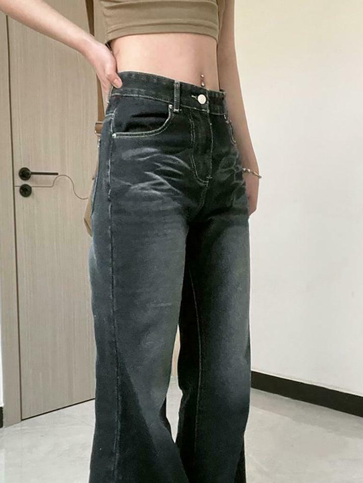 Coquette Aesthetic Cargo Skirt in Vintage Wash Slim-Fit Boot-Cut Jeans Coquette Aesthetic Cargo Skirt in Vintage Wash Slim-Fit Boot-Cut Jeans