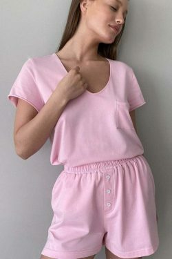 Coquette Aesthetic Cargo Skirt Set - Y2K Fashion with Grunge and Pastel Goth Vibes