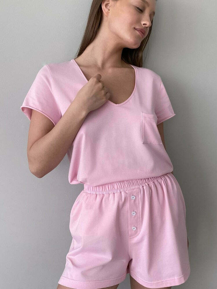 Coquette Aesthetic Cargo Skirt Set - Y2K Fashion with Grunge and Pastel Goth Vibes