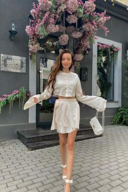 Coquette Aesthetic Cargo Skirt Set - Y2K Fashion with Grunge Style and Pastel Goth Vibes