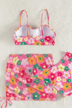 Coquette Aesthetic Cargo Skirt Set with Pastel Goth Vibes & Y2K Fashion Influence