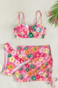 Coquette Aesthetic Cargo Skirt Set with Pastel Goth Vibes & Y2K Fashion Influence