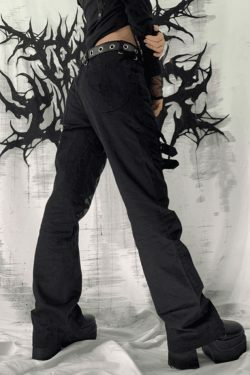 Coquette Aesthetic Cargo Skirt with Buckle Strap Detail