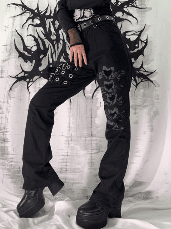 Coquette Aesthetic Cargo Skirt with Buckle Strap Detail Coquette Aesthetic Cargo Skirt with Buckle Strap Detail