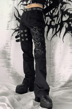 Coquette Aesthetic Cargo Skirt with Buckle Strap Detail