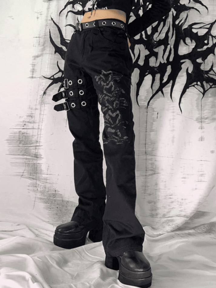 Coquette Aesthetic Cargo Skirt with Buckle Strap Detail Coquette Aesthetic Cargo Skirt with Buckle Strap Detail