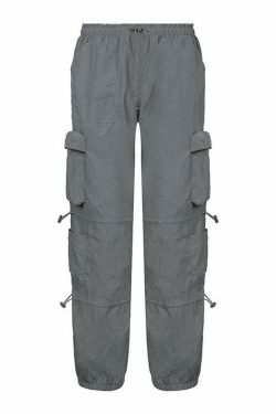 Coquette Aesthetic Cargo Skirt with Drawstring Pockets