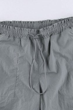 Coquette Aesthetic Cargo Skirt with Drawstring Pockets