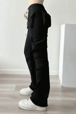 Coquette Aesthetic Cargo Skirt with Functional Pocket in White