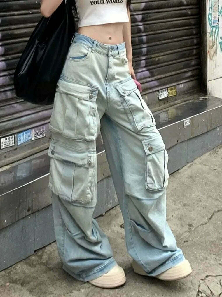 Coquette Aesthetic Cargo Skirt with Multi-Pocket Design Coquette Aesthetic Cargo Skirt with Multi-Pocket Design