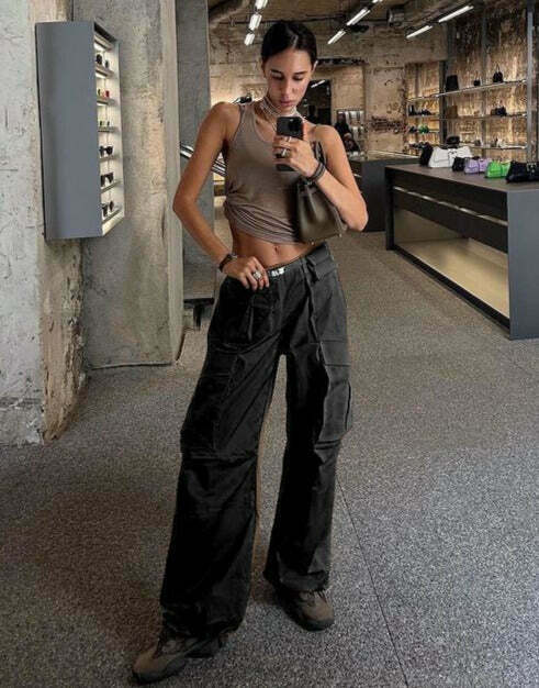 Coquette Aesthetic Cargo Skirt with Multiple Pockets Coquette Aesthetic Cargo Skirt with Multiple Pockets