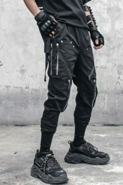 Coquette Aesthetic Cargo Skirt with Zippered Pockets