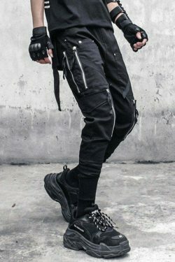 Coquette Aesthetic Cargo Skirt with Zippered Pockets