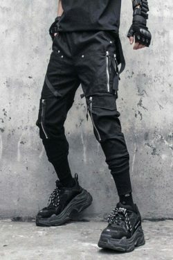 Coquette Aesthetic Cargo Skirt with Zippered Pockets