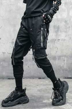 Coquette Aesthetic Cargo Skirt with Zippered Pockets