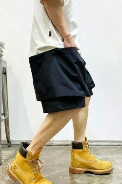 Coquette Aesthetic Cargo Skirt: Y2K Fashion with Grunge Style and Pastel Goth Vibes