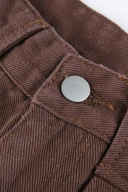 Coquette Aesthetic Cargo Skirt: Y2K Style Grunge Fashion for Women - Mid Rise Cargo Jeans