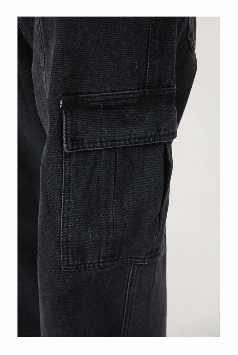 Coquette Aesthetic Cargo Skirt: Y2K Style Grunge Fashion with Loose Fit Cargo Jeans