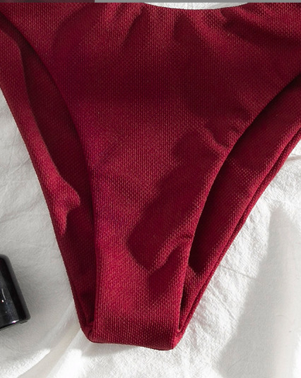 Coquette Aesthetic Cargo Skirt: Y2K Style Grunge Fashion with Pastel Goth Vibes - Red Split Bikini Coquette Aesthetic Cargo Skirt: Y2K Style Grunge Fashion with Pastel Goth Vibes - Red Split Bikini