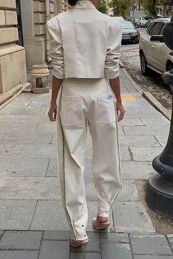 Coquette Aesthetic Cargo Skirt: Y2K Style Grunge Fashion with Unique Design, Casual Suit Pant