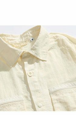 Coquette Aesthetic Cargo Skirt: Y2K Style Grunge Fashion Women's Short Sleeve Shirt