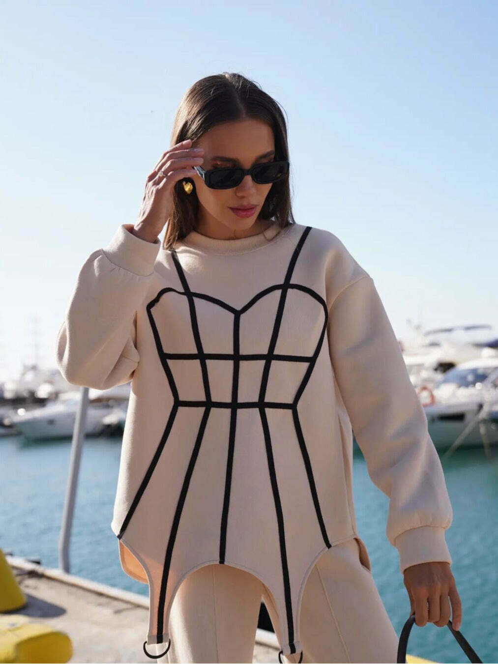 Coquette Aesthetic Cargo Skirt: Y2K Style Grunge Hoodie for Women - Cute Tops & Pastel Goth Fashion