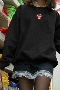 Coquette Aesthetic Cargo Skirt: Y2K Style Grunge Hoodie for Women - Vintage Fashion